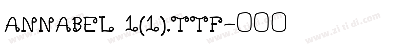 ANNABEL 1(1).TTF字体转换